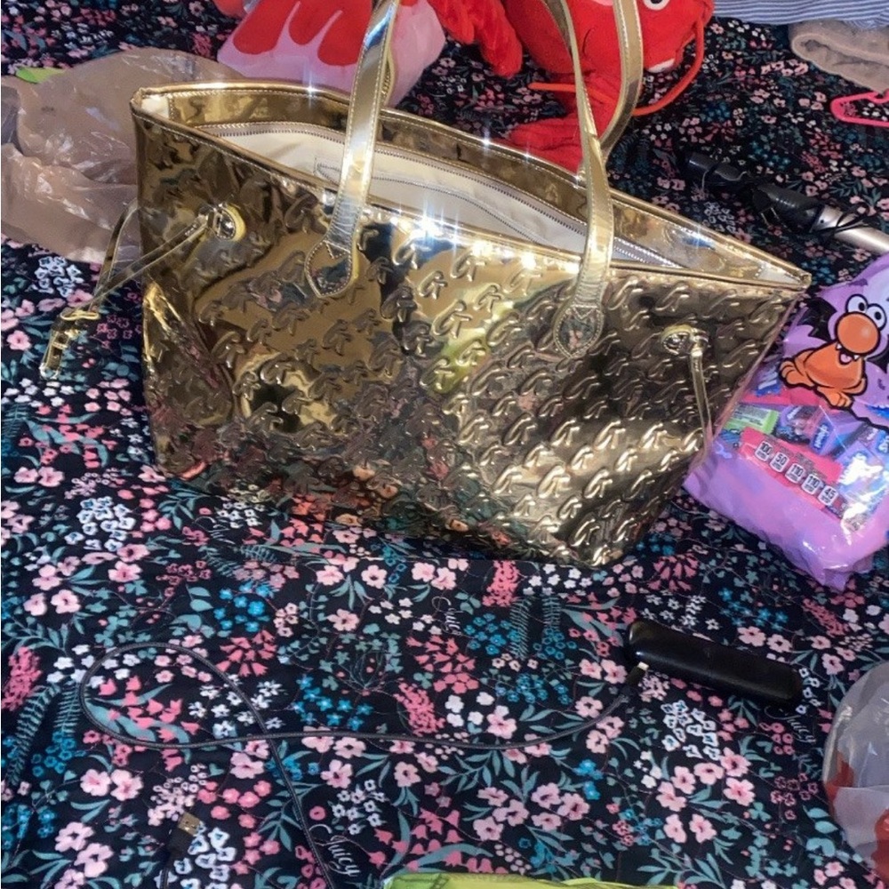 Shiny Gold Tote Bag